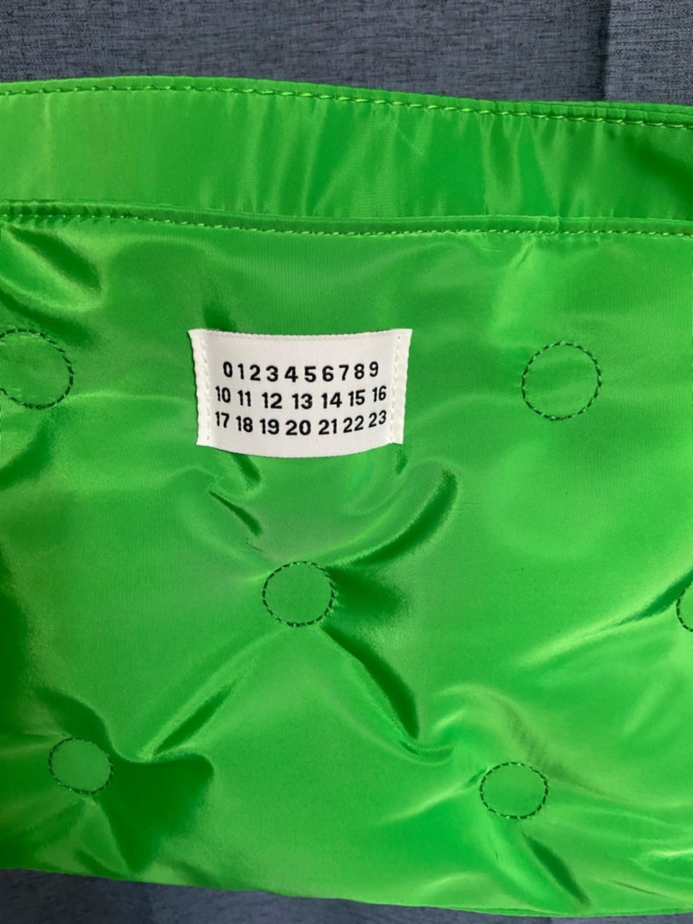 NWOT Green Quilted Tote (Numbered Logo)